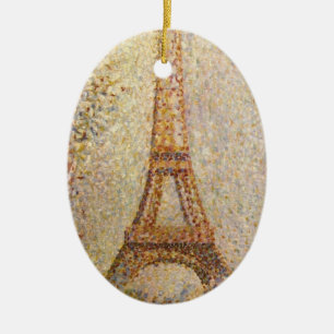 Décoration En Céramique La Tour Eiffel par Georges Seurat, Beaux-Arts Anci
