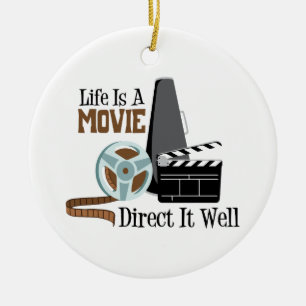 Décoration En Céramique La vie est un film