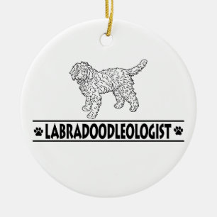 Décoration En Céramique Labradoodle humoristique