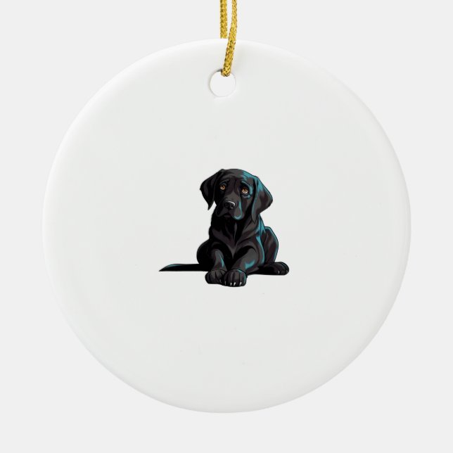 Décoration En Céramique Labrador Puppy (Devant)