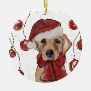 DÉCORATION EN CÉRAMIQUE LABRADOR RETRIEVER