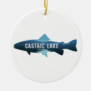 Décoration En Céramique Lac Castaic Californie Poisson