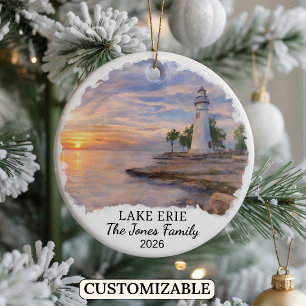 Décoration En Céramique Lac Érié personnalisé, Pennsylvanie sur mesure