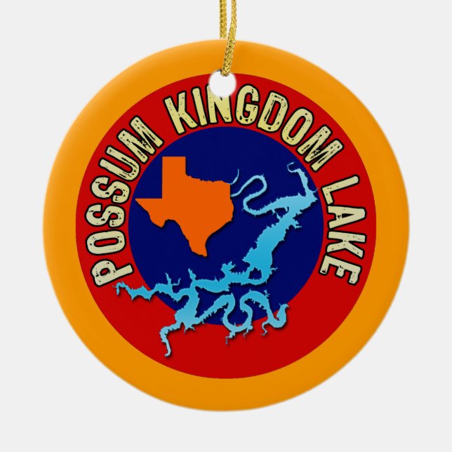 Décoration En Céramique Lac kingdom d'opossum, le Texas (Devant)