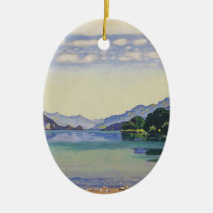Décoration En Céramique Lac Thun ferdinand Hodler- de Lessig
