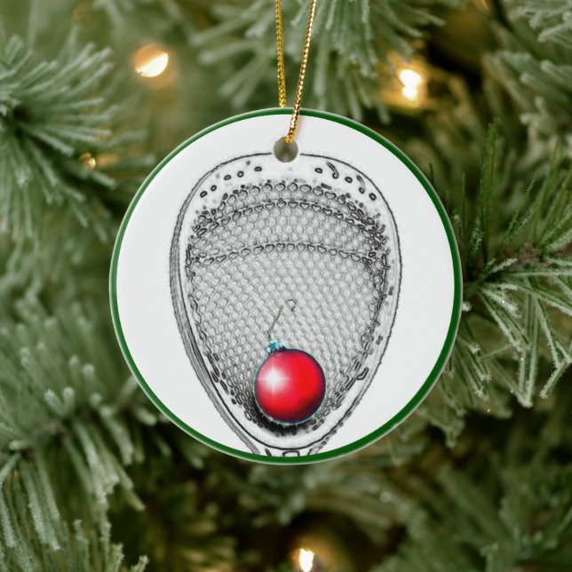 Décoration En Céramique Lacrosse Goalie Christmas Collectif (Arbre)