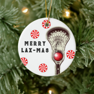 Décoration En Céramique Lacrosse Noël Collectible