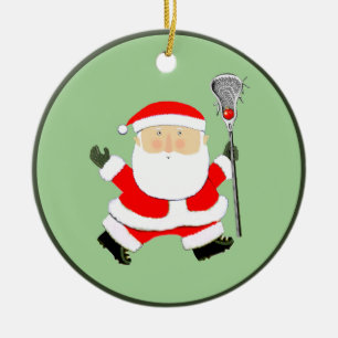 Décoration En Céramique Lacrosse Noël Collectible