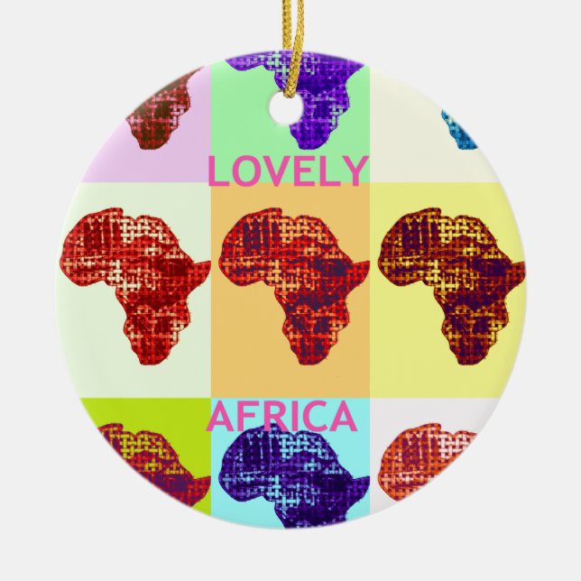 DÉCORATION EN CÉRAMIQUE L'AFRIQUE AMOUREUSE (Devant)