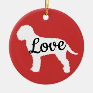 Décoration En Céramique Lagotto Love Blanc & Noir