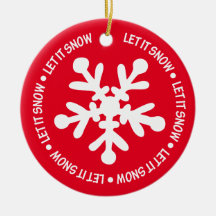 Laisser l'ornement de neige