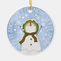 Laisser neiger Snowman double côté