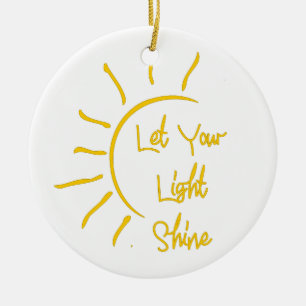 Décoration En Céramique Laissez briller votre lumière