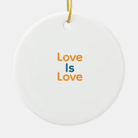 L'amour est amour orange bleu coloré fierté LGBTQ