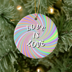 Décoration En Céramique L'Amour Est Une Fierté D'Amour