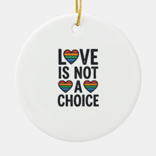 Décoration En Céramique L'amour n'est pas un choix Arc-en-ciel Fierté Vint