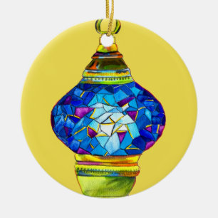 Décoration En Céramique Lampes turques mosaïque art aquarelle