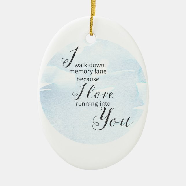 Décoration En Céramique Lane mémoire (Devant)