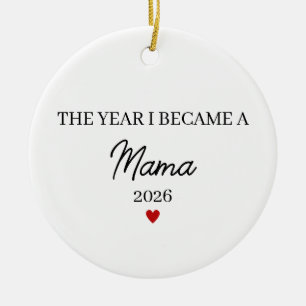 Décoration En Céramique L'année où je suis devenue maman, maman pour la pr