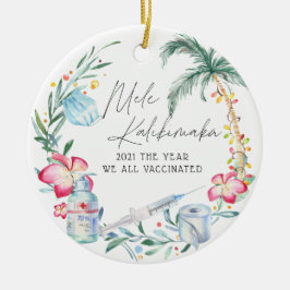 Décoration En Céramique L'année où nous sommes tous vaccinés | Commémorati
