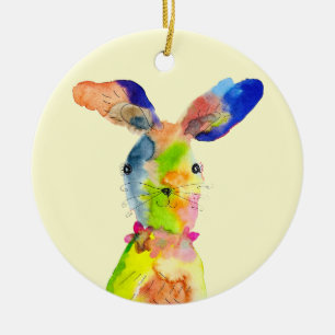 Décoration En Céramique Lapin de Pâques mignon