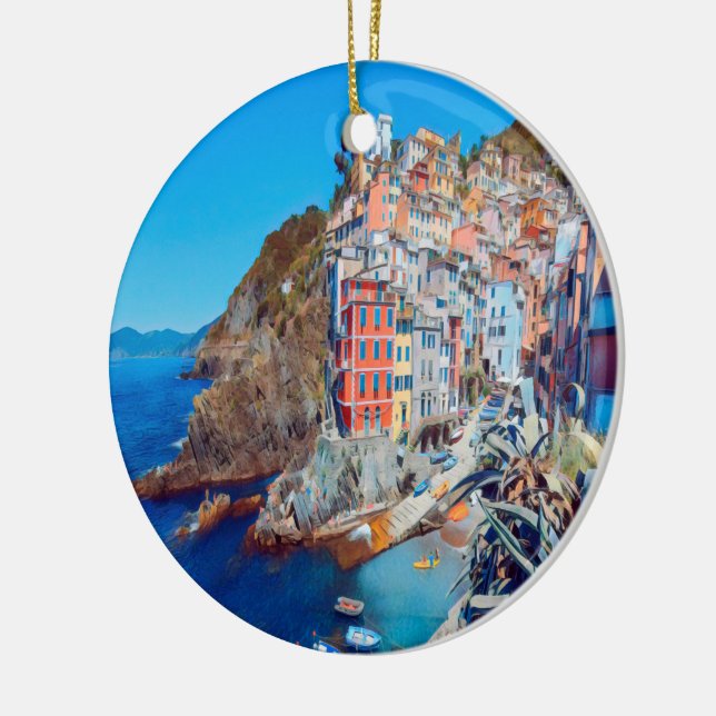 Décoration En Céramique ldp RIOMAGGIORE - Cinque Terre - (Gauche)