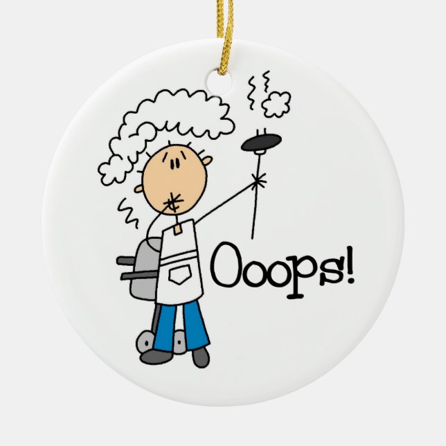 Décoration En Céramique Le barbecue est devenu incorrect (Devant)