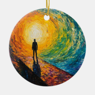 Décoration En Céramique Le bord de la dimension