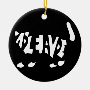 Décoration En Céramique Le chat de Schrödinger
