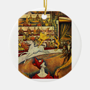 Décoration En Céramique Le cirque de Georges Seurat (1891)