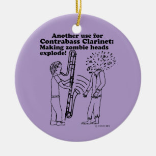 Décoration En Céramique Le Clarinet de la contrebande fait exploser les zo