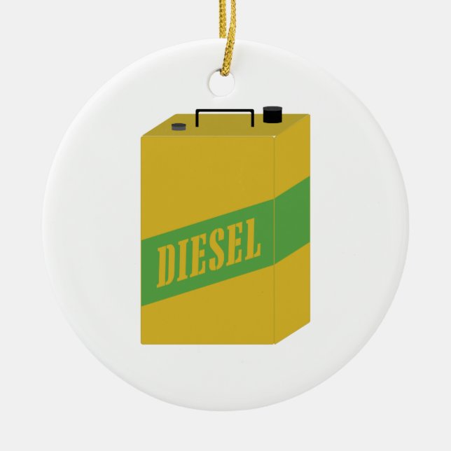 Décoration En Céramique Le diesel peut (Devant)