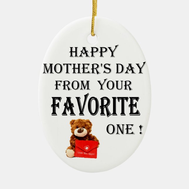 Décoration En Céramique Le Jour de la Sainte Mère (Devant)