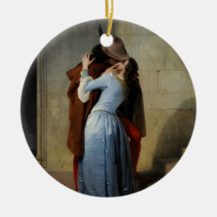 Décoration En Céramique Le Kiss (par Francesco Hayez)
