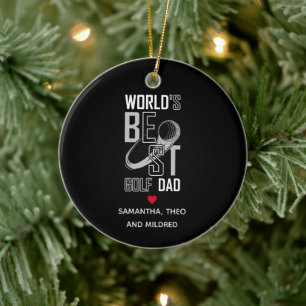 Décoration En Céramique Le meilleur papa de golf du monde Cadeau papa no
