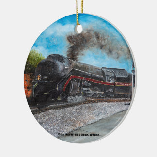 Décoration En Céramique Le N&W 611 Iron Horse Ornament