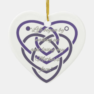 Décoration En Céramique Le noeud de la mère celte