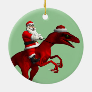 Décoration En Céramique Le Père Noël Sur Dino