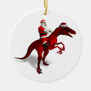 Décoration En Céramique Le Père Noël Sur Dino