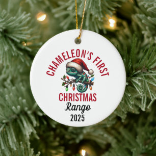 Décoration En Céramique Le premier Noël du caméléon 2025
