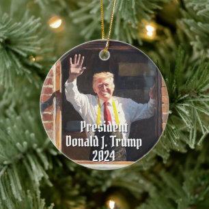 Décoration En Céramique Le Président Donald J. Trump Fast Food drôle 2024