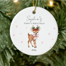 Le renne d'enfant personnalisé Premier Noël