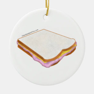 Décoration En Céramique Le sandwich au jambon