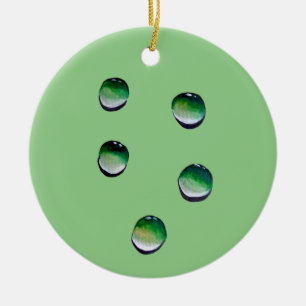 Décoration En Céramique L'eau verte goutte de l'eau