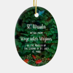 Décoration En Céramique Lecture de St. Ursula (détail; M 070)