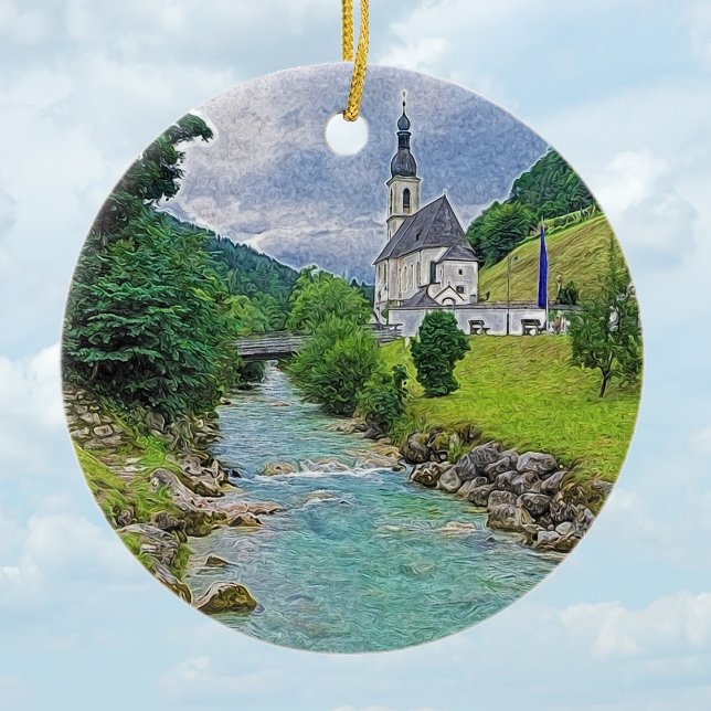 Décoration En Céramique L'église de Ramsau - idyll (Créateur téléchargé)