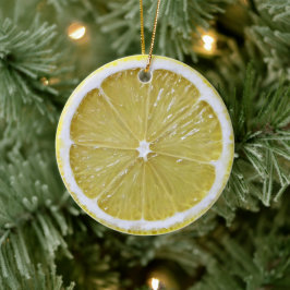 Décoration En Céramique Lemon slice hanging