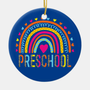 Décoration En Céramique Leopard Rainbow, Professeur À L'École Préscolaire