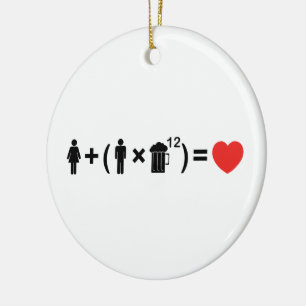 Décoration En Céramique L'équation d'amour pour les hommes