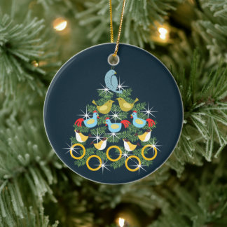 Décoration En Céramique les 12 jours de Noël